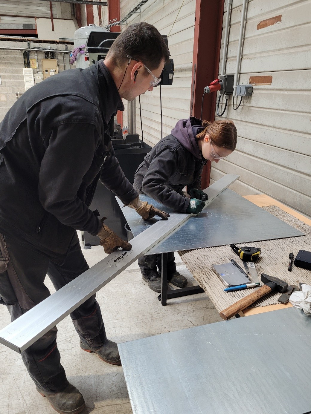 Transmission d'un geste professionnel dans un atelier